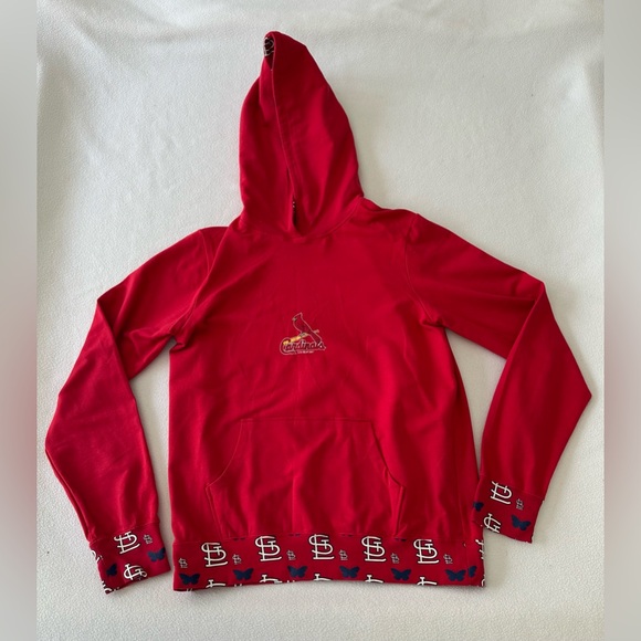 St. Louis Cardinals Hoodies Women’s Large Lightweight Long Sleeve G-111 Sports - Picture 5 of 11